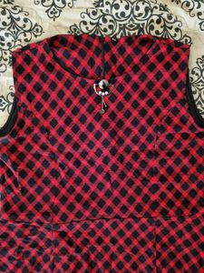 Red Checkered XXL Dress
