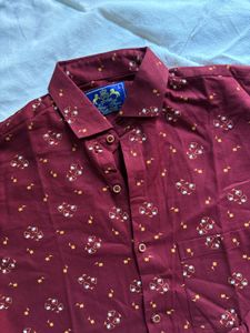 Maroon Printed Shirt – Brand: Rich Look