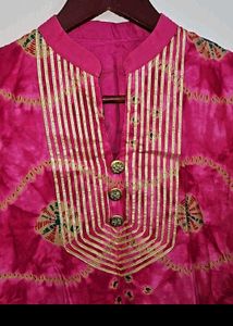 Hot Pink Kurta For Women