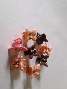 Butterfly Hair Clips - Set of 8