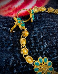 Green Colour Bridal Jewellery Set