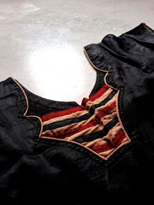 Embroidered Black Kurta
