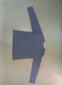 Men's Blue Long Sleeve T-Shirt