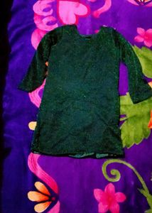 Emerald Green Velvet Tunic