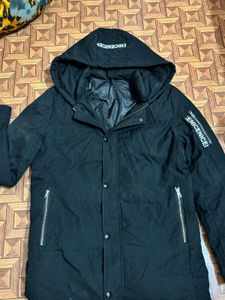 Stylish Black Hooded Jacket