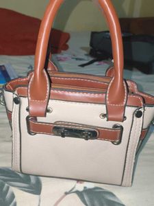 Tan &amp; Brown Satchel