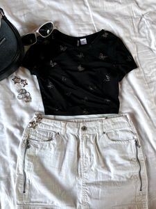 H&amp;M y2k butterfly top