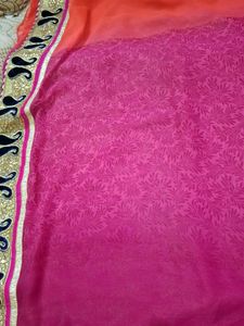 Double Colour Party Wear Saree
