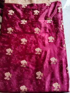 Elegant Maroon Saree