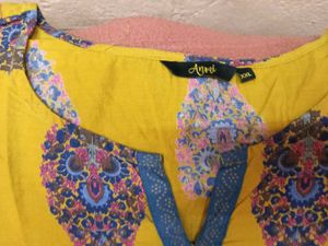 GentlyUsed BlueFlower Print 2-Kurti &amp; PatialaBotto