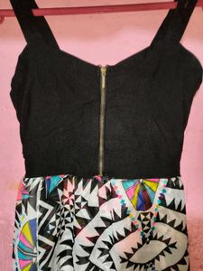 Patterned Asymmetric Dress