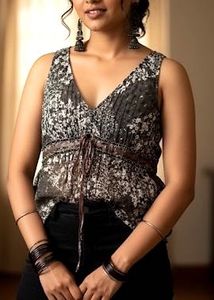 Floral Print Sleeveless Top