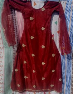📢Up Down Frock With Plazo😍
