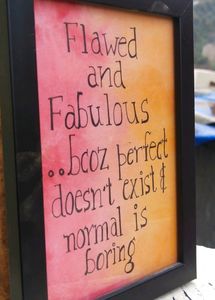 Wooden Frame With Qoute