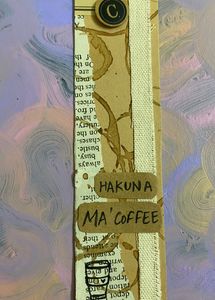 Coffee Brown Handmade Bookmark