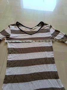 Striped Brown Dress