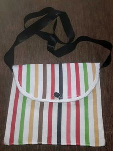 Striped Crossbody Bag