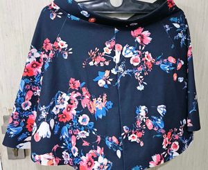 Floral Mini Flare Skirt