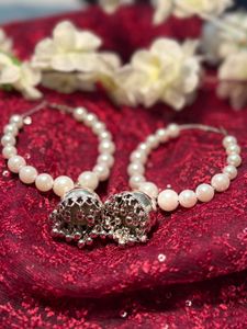 Pearl Jhumka Earrings