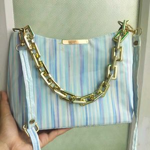 multi-use aqua blue bag ✧
