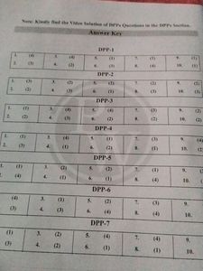 PW Vidyapeeth Class 11th Neet DPP Important