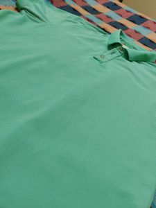 Spykar Green Polo T-Shirt