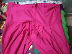 GentlyUsed RaniPinkFloral Print Jute kurti+Bottom