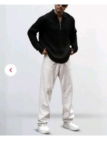 Men&#39;s Black Knit Sweater