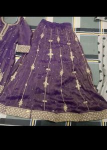 Heavy Embroidery Short Kurti With Skirt Dupatta