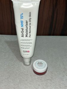 Cosiq Moisturiser & Just Herbs Lip Cheek Tint