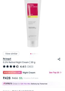 Retinol Night Cream & The Formularx moisturiser
