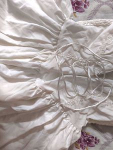 gothic lolita coquette white lace corset dress