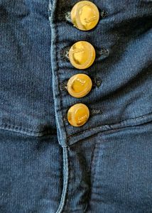 Dark blue High Waist Denims