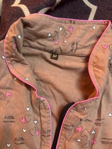Cute Heart nightwear top Pajama Set