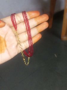 Marron 3 Layers Beads Chain