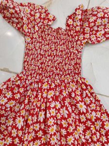 Floral Red Sundress