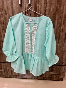 Green Ethnic Top