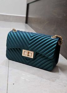 Bottle Green Party Sling Bag