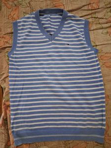 Striped Knit Vest