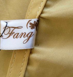 Mustard Yellow V-Neck Blouse with Bell Sleeves