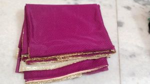 Pink Saree With Blouse