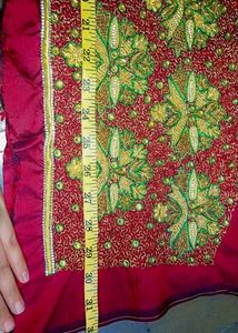 Hand Made New Zari Work Embroidered Sari Blouse