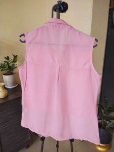 Light Pink Sleeveless Blouse