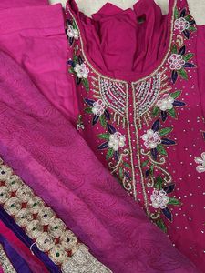 Embroidered Salwar Suit 100% Cotton