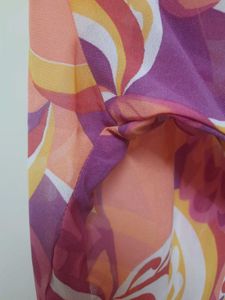 Up Down Floor Length Kurta (Orange &amp; Purple)