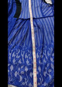 Beautiful Blue lace cape type top for women / girls