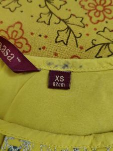 Avaasa Yellow Sequenced Kurti
