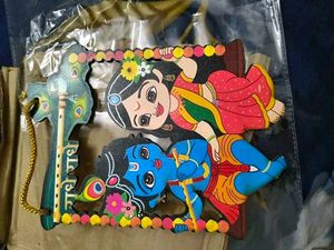 Radhe Krishna Wall Hangings (1=₹80 2=180