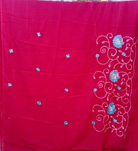 Saree With Embroidery 🌺