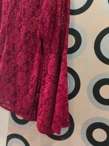Lace Bell Sleeve Top
